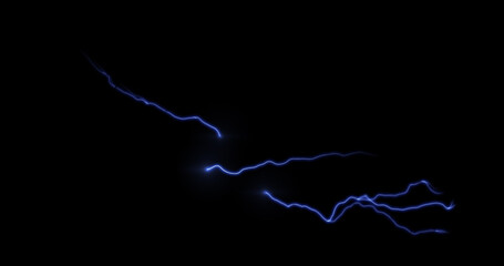 realistic and beautiful thunder in the sky 