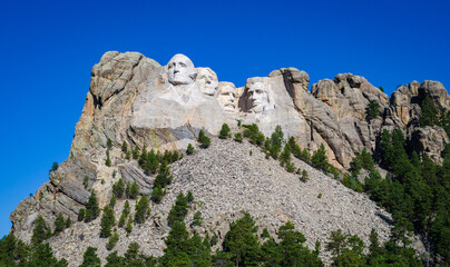 Mount Rushmore National Memorial, in the Black Hills of South Dakota