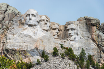 Mount Rushmore National Memorial, in the Black Hills of South Dakota - obrazy, fototapety, plakaty