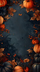 an empty textbox background with magical fantasy halloween themed corners