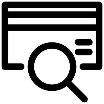 credit card scan vector outline icon
