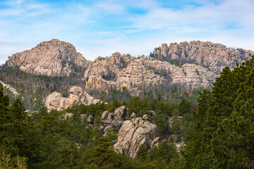 Rugged Overlook at the Black Hills in South Dakota