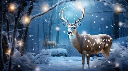 festive holiday deer