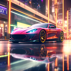 Fototapeta premium Awesome sports car experience