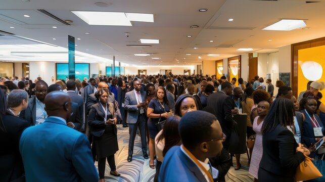 networking busy conference