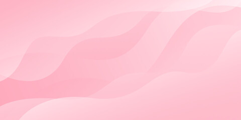 Abstract colorful pink curve background, pink beauty dynamic wallpaper with wave shapes. Template banner background for beauty products, sales, ads, pages, events, web, and others - obrazy, fototapety, plakaty