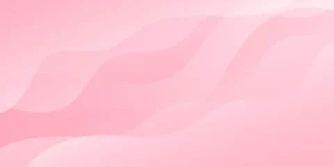 Foto op Aluminium Abstract colorful pink curve background, pink beauty dynamic wallpaper with wave shapes. Template banner background for beauty products, sales, ads, pages, events, web, and others © Ruwaifi