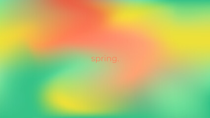 Abstract blurred gradient background in bright spring colors. For covers, wallpapers, branding, social media, business cards and more