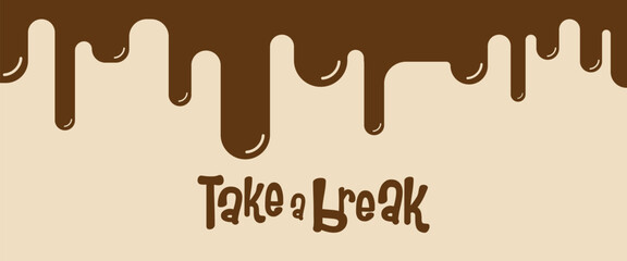 take a break with creatif font design.	