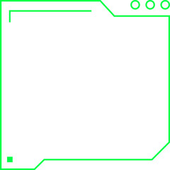 Obraz premium futuristic techno frame