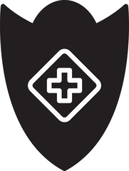 Fototapeta premium Shield Weapon Icon