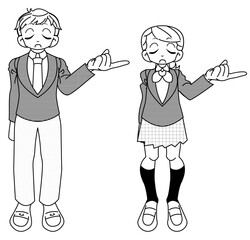リアクションする学生