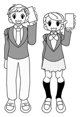 リアクションする学生