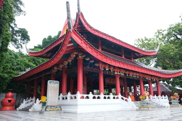 Obraz premium Sampookong Temple, A historical temple with traditional Chinese and Javanese architecture 