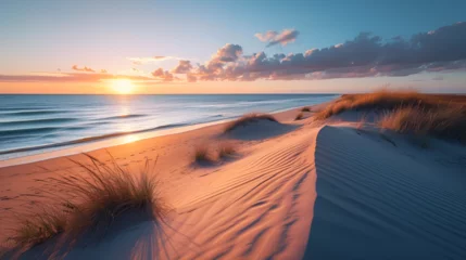 Poster Pensacola beach sunrise landscape background nature sea ocean, generativea ai © Neelam