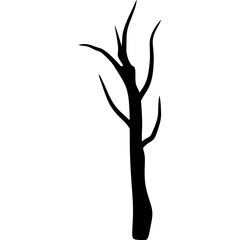 Dry Tree Silhouette