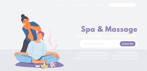 Beauty and wellness, spa and massage procedures