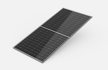 3d Photovoltaic Solar Panel Isolated On White Background 3d Illustration