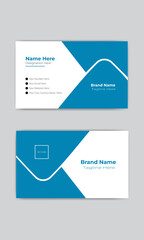 creative and modern business card design template for marketing.