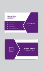 corporate double sided personal business card design .