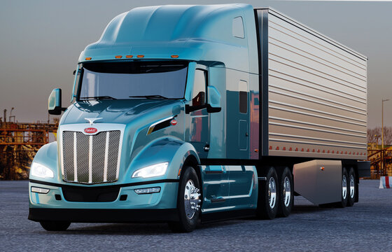 peterbilt 579 sleeper cab tractor truck