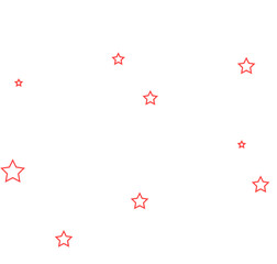 colorful star confetti decoration