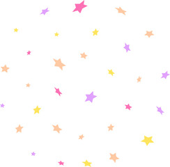 colorful star confetti decoration