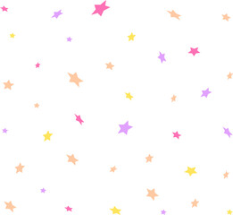 colorful star confetti decoration