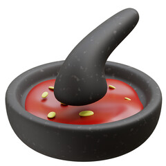 Chili Sauce in Stone Plate