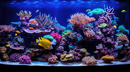 Fototapeta na wymiar saltwater coral tank