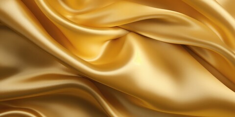 Golden satin fabric background