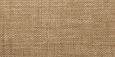 Jute hessian sackcloth canvas woven texture pattern background in light beige cream brown color