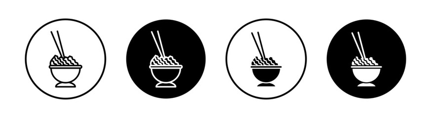 Kimchi flat line icon set. Kimchi Thin line illustration vector - obrazy, fototapety, plakaty