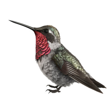 Annas Hummingbird PNG Cutout, Generative AI