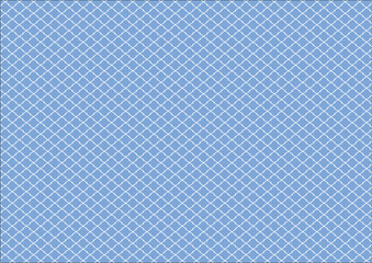 日本の伝統紋様 菱のシームレスパターン 青