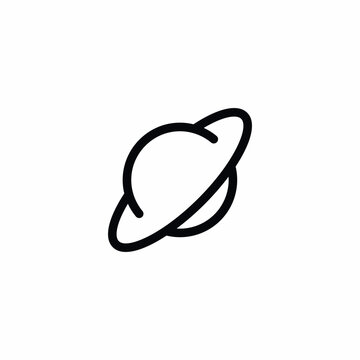 Saturn Vector Icon Sign Symbol