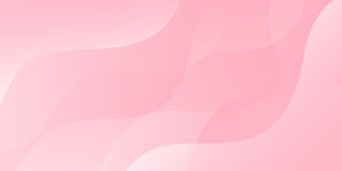 Abstract colorful pink curve background, pink beauty dynamic wallpaper with wave shapes. Template banner background for beauty products, sales, ads, pages, events, web, and others