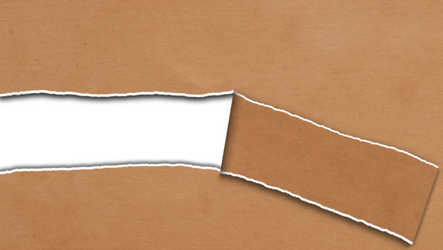 Torn strip of old paper