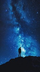 Fototapeta premium Astronomy galaxy concept background . Vertical background 