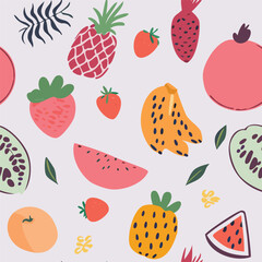 seamless pattern with leaves