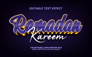 ramadan kareem text effect graphic style