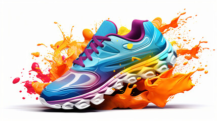 Colorful cool running sneaker