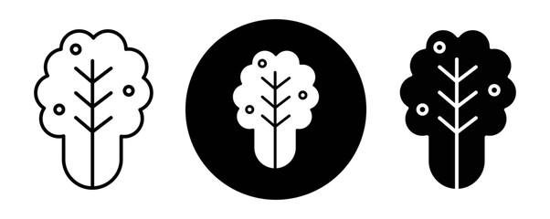 Kimchi outline icon collection or set. Kimchi Thin vector line art