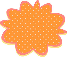 speech bubble with dots halftone