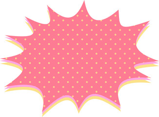 speech bubble with dots halftone