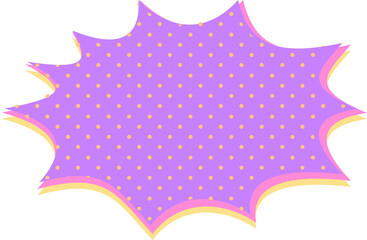 speech bubble with dots halftone