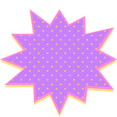 speech bubble with dots halftone