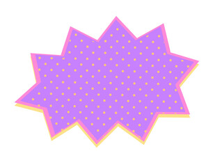 speech bubble with dots halftone