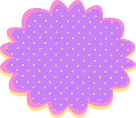 speech bubble with dots halftone