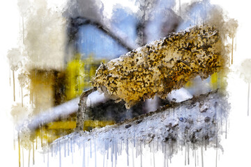 Anode on steel structure